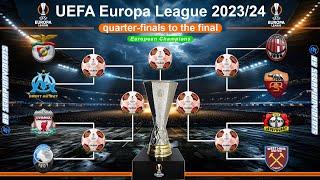 UEFA Europa League 2023/24 • penalty shootout, quarter-finals to the final • COM vs COM