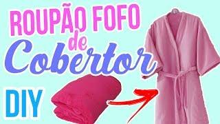 Como Fazer um Roupão Fofo de Cobertor Diy