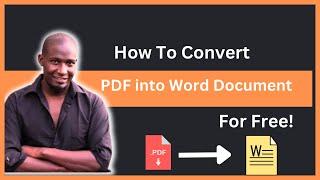 How To Convert A Word Document To A Pdf