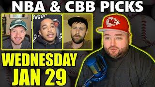 Wednesday Picks with Kyle Kirms | NBA CBB January 29th