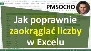 EXCEL podstawy - Jak poprawnie zaokrąglać liczby - funkcja ZAOKR