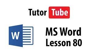 MS Word Tutorial - Lesson 80 - Setting Proofing Language