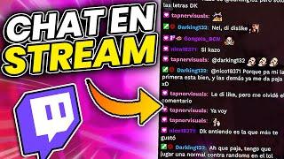 ¡COMO PONER EL CHAT DE TWITCH EN OBS FACIL Y RAPIDO! 