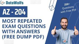 AZ-204 Dumps | Real Exam Questions | Free PDF | Azure Developer Azure Developer Associate