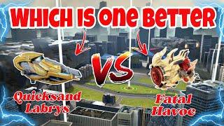 [WR]Quicksand Labrys VS Fatal Havoc Weapon Comparison & Giveaway Winner's|War Robots|