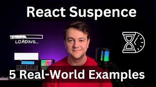 React Suspense Tutorial - 5 Real-World Examples - Data Fetching, Lazy Load, Code Splitting!