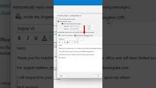 How to set Out of Office in Outlook #outlook #microsoft365