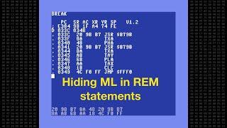 C64 - Hiding machine language in a REM statement