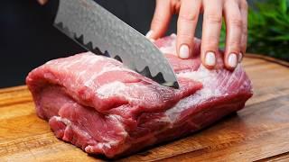 The most juicy meat in 15 minutes! The Secret to Tenderize the Pork Quickly