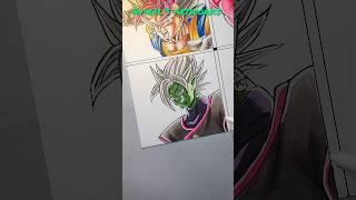 Drawing ZAMASU️|dragon ball|#shorts #drawing #art #anime #goku #zamasu #dragonball #vegito