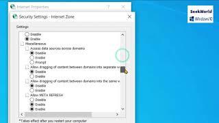 How to Disable or Enable  JavaScript in Internet Explorer in Windows 10?