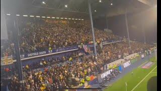 Leeds United fans away at Hillsborough 2024 in a Yorkshire derby