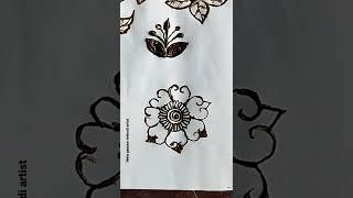 short flower Mehndi design #short video #best video #neha gautam mehndi artist