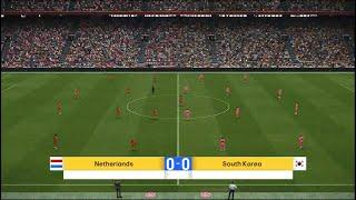 Netherlands vs South Korea | Friendly match | PES 2021 | PC Gameplay | 4K