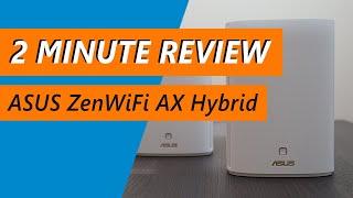 Why the ASUS ZenWiFi AX Hybrid is needed if you have thick walls - Review