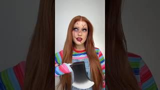 CUTE Chucky Halloween Makeup… RESULTS ARE NEXT