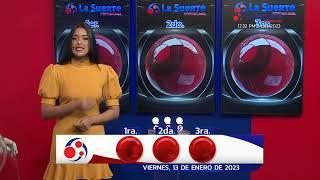 Sorteo La Suerte Dominicana,  12:30 pm,  Viernes 13  de Enero del  2023