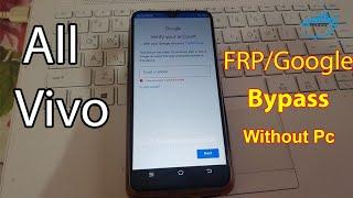 Vivo All Models Unlock FRP Lock Bypass Google Account Verification without pc by waqas mobile