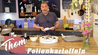 So einfach geht's Folienkartoffeln mit Kräuterquark selber machen Kräuterquark