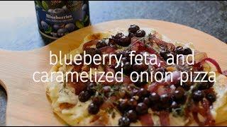 Blueberry, Feta, and Caramelized Onion Pizza Recipe