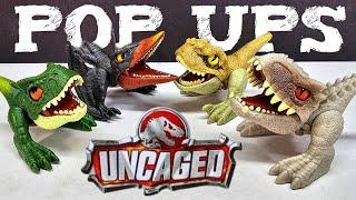 PTERANODON IN A HANDSTAND! Jurassic World Uncaged Pop Ups Wave 7 Review!! Indominus Rex! Allosaurus!