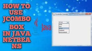 JCombobox in java netbeans |  Java ComboBox | How to use Combo Box in java | Combo box in java