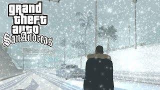 СНЕГ В ГТА САН АНДРЕАС! GTA SAN ANDREAS - SNOW