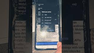 Printing text with ionic app #bluetoothprinter #ionicframework  #realapps