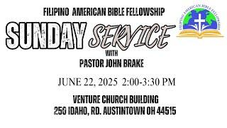PURPOSE OF BAPTISM | PTR. JOHN BRAKE | JUNE 22, 2025