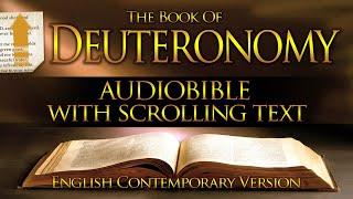 Holy Bible Audio: DEUTERONOMY 1 to 34 - With Text (Contemporary English)