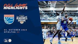 SYNTAINICS MBC vs. MLP Academics Heidelberg - Full Game Highlights - Spieltag 3, Saison 24/25