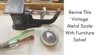 Transform a Vintage Metal Scale with Wise Owl Furniture Salve | Restoration Tutorial