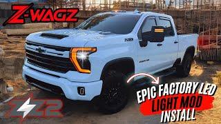 2024 Chevy 2500HD Z-Wags Mod: Full Install & Strobe Demo!