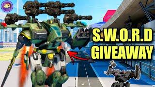  S.W.O.R.D ROBOT ️ GIVEAWAY ONLY SWORD NO WEAPONS! GAMEPLAY || WAR ROBOTS WR ||