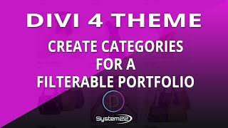 Divi 4 Create Categories For A Filterable Portfolio  