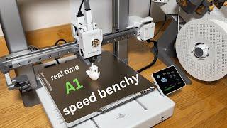 Bambu Lab A1 Combo Speed Benchy 15 Minute Real Time (Entire Print)