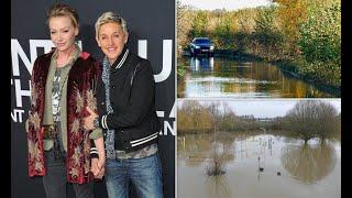 Ellen DeGeneres' New UK Home Swamped by Floods