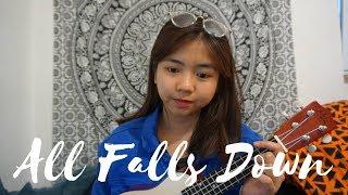 ALL FALLS DOWN (Alan Walker feat. Noah Cyrus) - Ukulele Cover | danya dp