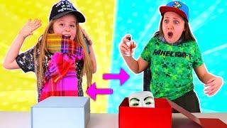 MYSTERY BOX OUTFIT SWITCH UP CHALLENGE!! (Girl vs Boy Dress Up)