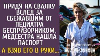 Придя на свалку вслед за сбежавшим от врача беспризорником, медсестра нашла паспорт… А подняв его…