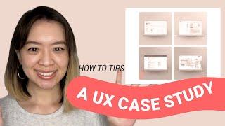 How to create a successful UX case study by using design thinking