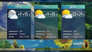 Прогноз погоды на 4 июня: жарко и без осадков