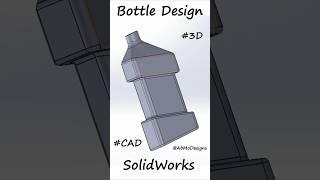 Minimal Bottle Design in SolidWorks.   #BottleDesign, #SolidWorks, #3DCAD #3ddesign