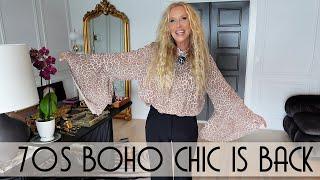 Parisian Bohemian 70's Inspired Outfits | ZARA PUCCI CHLOE & Other Stories