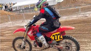 A lap of 2024 Weston Beachrace on a 1989 Honda CR250