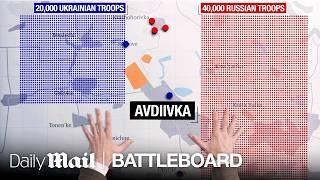 How Ukraine Mastered FPV Drone Tactics in Battle for Avdiivka | Battle Board | Daily Mail