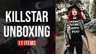 KILLSTAR UNBOXING  Hats, chokers, t-shirts, belt, backpack, tunic, cardigan and trousers 