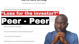 The risks of investing in peer-to-peer lending - Prosper