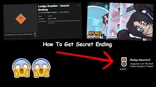 HOW TO GET SECRET ENDING - Holmes Hospital  Horror Portals  (Roblox)