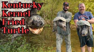 Kentucky Kernel Fried Turtle! (Snapping Turtle Catch and Cook)